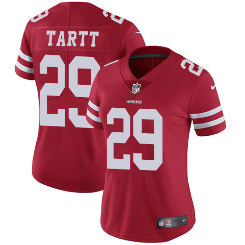 San Francisco 49ers Limited Red Women Jaquiski Tartt Home NFL Jersey #29 Vapor Untouchable